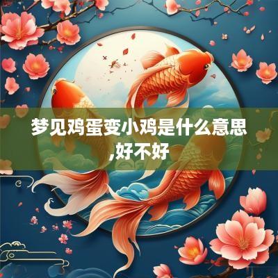 梦见鸡蛋变小鸡是什么意思,好不好