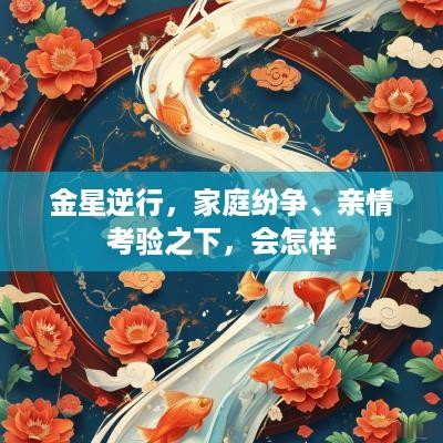 金星逆行，家庭纷争、亲情考验之下，会怎样