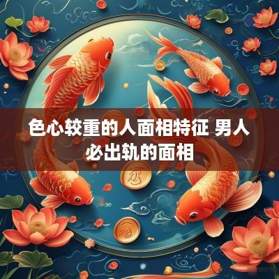色心较重的人面相特征 男人必出轨的面相