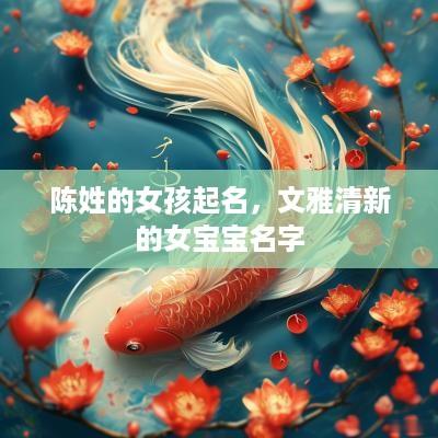 陈姓的女孩起名，文雅清新的女宝宝名字