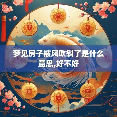 梦见房子被风吹斜了是什么意思,好不好