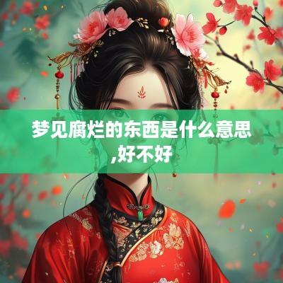 梦见腐烂的东西是什么意思,好不好