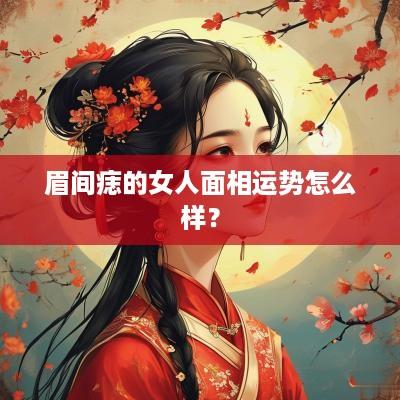 眉间痣的女人面相运势怎么样？