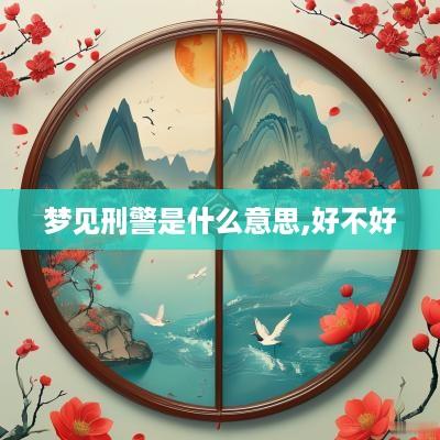 梦见刑警是什么意思,好不好