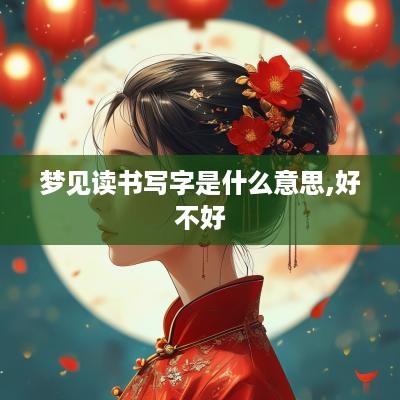 梦见读书写字是什么意思,好不好