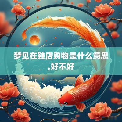梦见在鞋店购物是什么意思,好不好