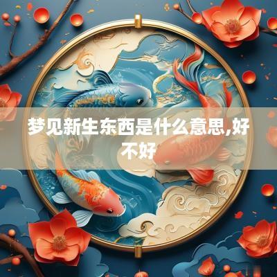 梦见新生东西是什么意思,好不好
