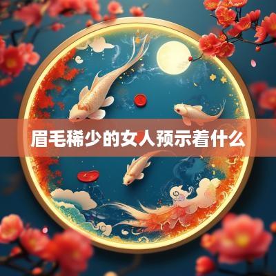 眉毛稀少的女人预示着什么