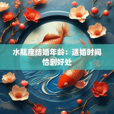 水瓶座结婚年龄：适婚时间恰到好处