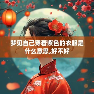 梦见自己穿着紫色的衣服是什么意思,好不好