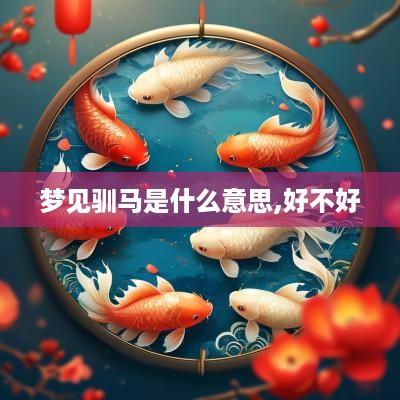 梦见驯马是什么意思,好不好
