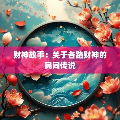 财神故事：关于各路财神的民间传说