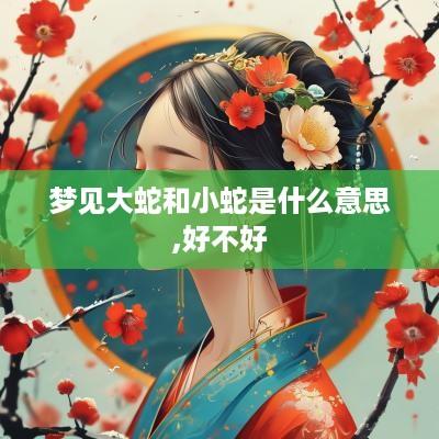 梦见大蛇和小蛇是什么意思,好不好