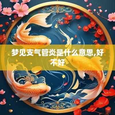 梦见支气管炎是什么意思,好不好