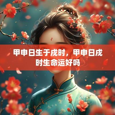 甲申日生于戌时，甲申日戌时生命运好吗