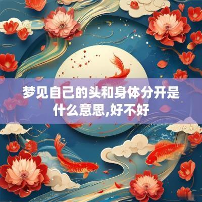 梦见自己的头和身体分开是什么意思,好不好