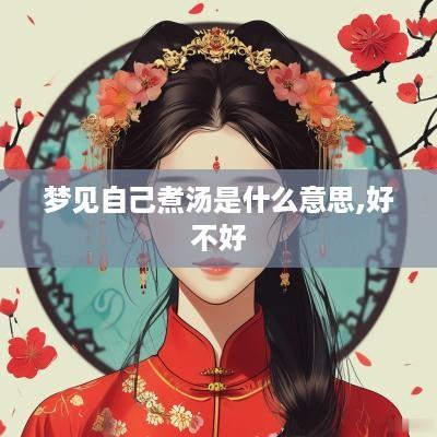 梦见自己煮汤是什么意思,好不好