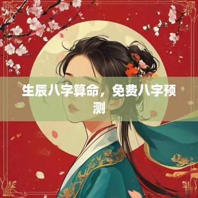 生辰八字算命，免费八字预测