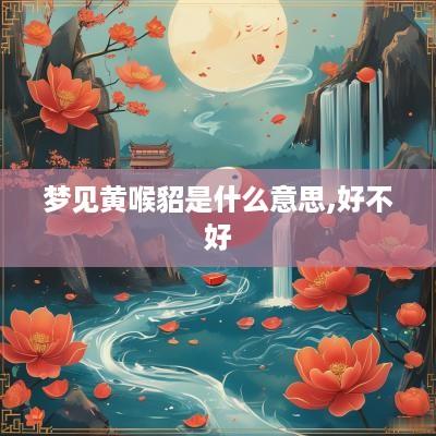 梦见黄喉貂是什么意思,好不好