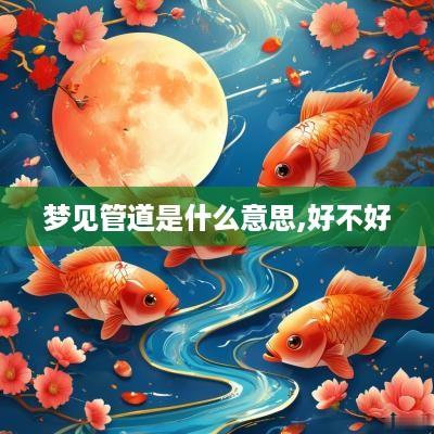 梦见管道是什么意思,好不好