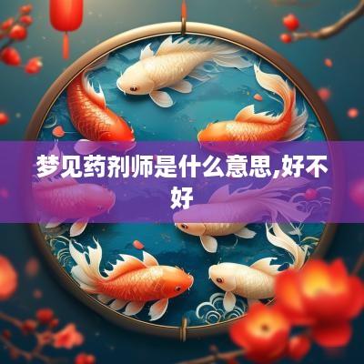 梦见药剂师是什么意思,好不好
