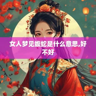 女人梦见蝮蛇是什么意思,好不好