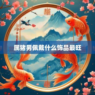 属猪男佩戴什么饰品最旺