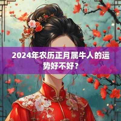 2025年农历正月属牛人的运势好不好？