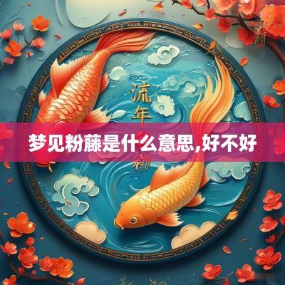 梦见粉藤是什么意思,好不好