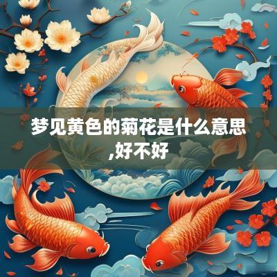 梦见黄色的菊花是什么意思,好不好