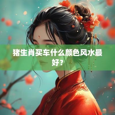 猪生肖买车什么颜色风水最好？