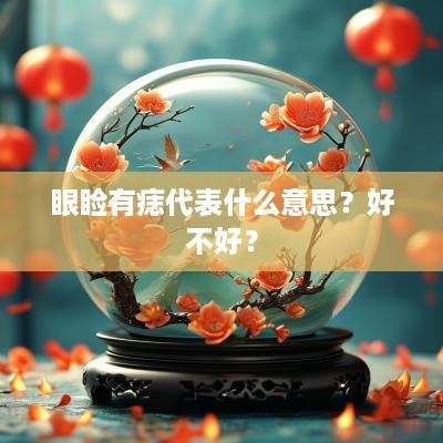 眼睑有痣代表什么意思？好不好？