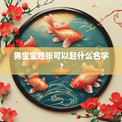 男宝宝姓张可以起什么名字？