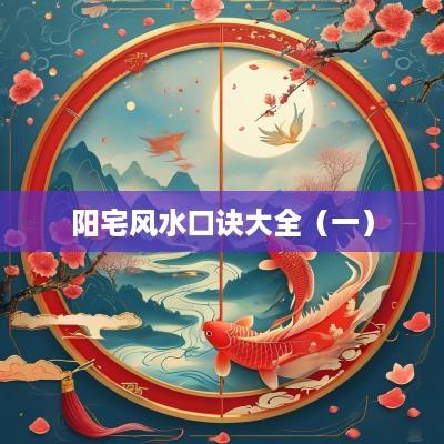 阳宅风水口诀大全（一）