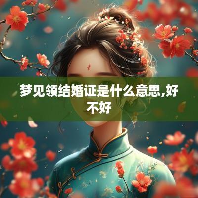 梦见领结婚证是什么意思,好不好