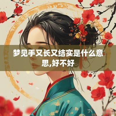 梦见手又长又结实是什么意思,好不好