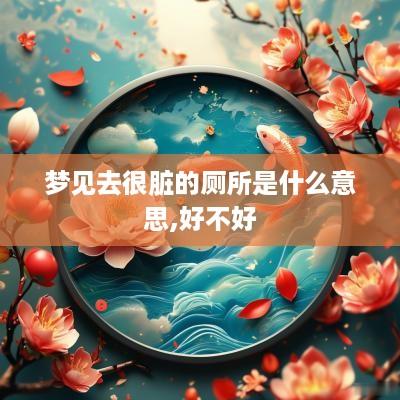梦见去很脏的厕所是什么意思,好不好