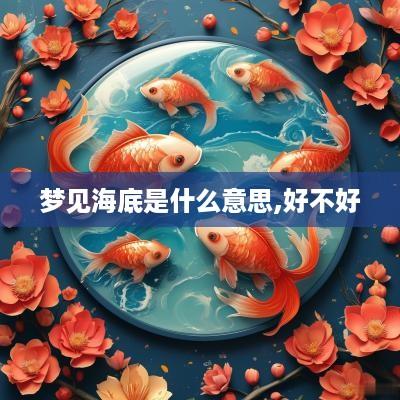 梦见海底是什么意思,好不好