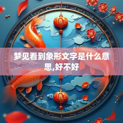 梦见看到象形文字是什么意思,好不好
