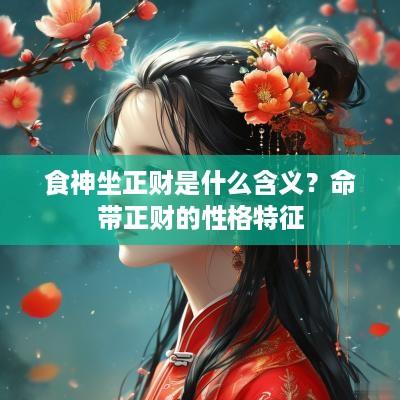 食神坐正财是什么含义？命带正财的性格特征