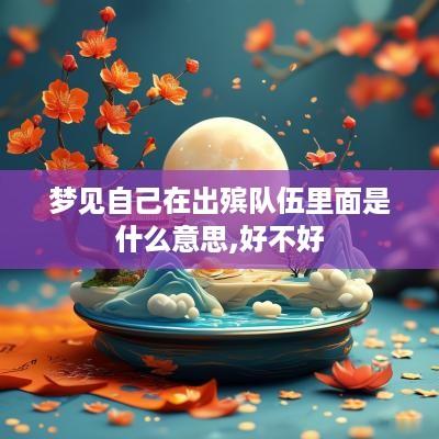 梦见自己在出殡队伍里面是什么意思,好不好