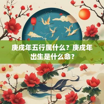 庚戌年五行属什么？庚戌年出生是什么命？