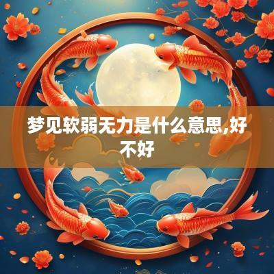 梦见软弱无力是什么意思,好不好