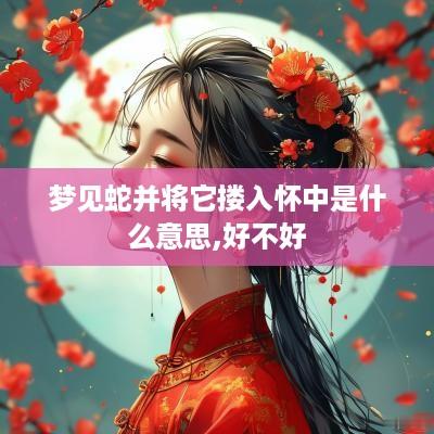 梦见蛇并将它搂入怀中是什么意思,好不好