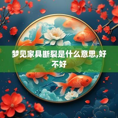 梦见家具断裂是什么意思,好不好