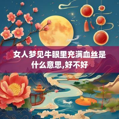 女人梦见牛眼里充满血丝是什么意思,好不好
