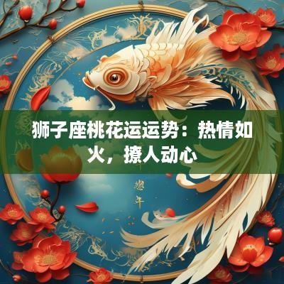 狮子座桃花运运势：热情如火，撩人动心