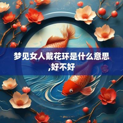 梦见女人戴花环是什么意思,好不好
