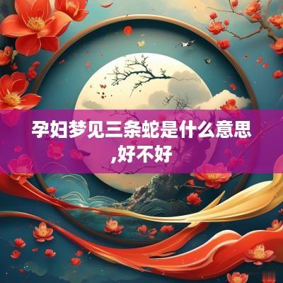 孕妇梦见三条蛇是什么意思,好不好