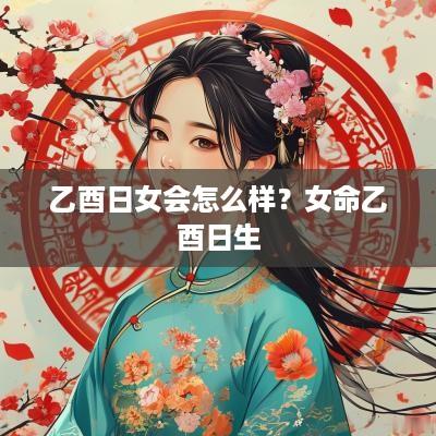 乙酉日女会怎么样？女命乙酉日生